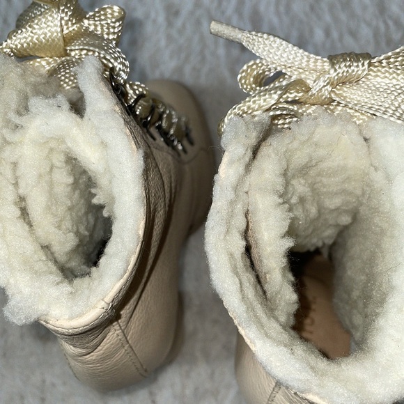 SCHUTZ Zhara winter white leather lace up boots - Picture 9 of 13